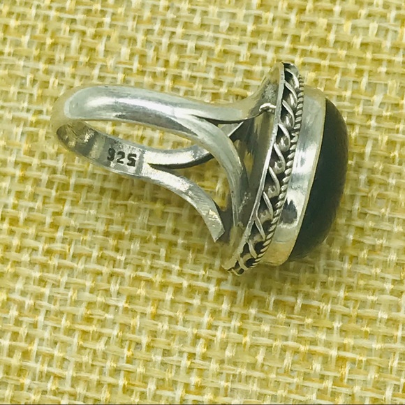 Sterling Silver.925 Tigers Eye Ring size 6.5 - Picture 2 of 6